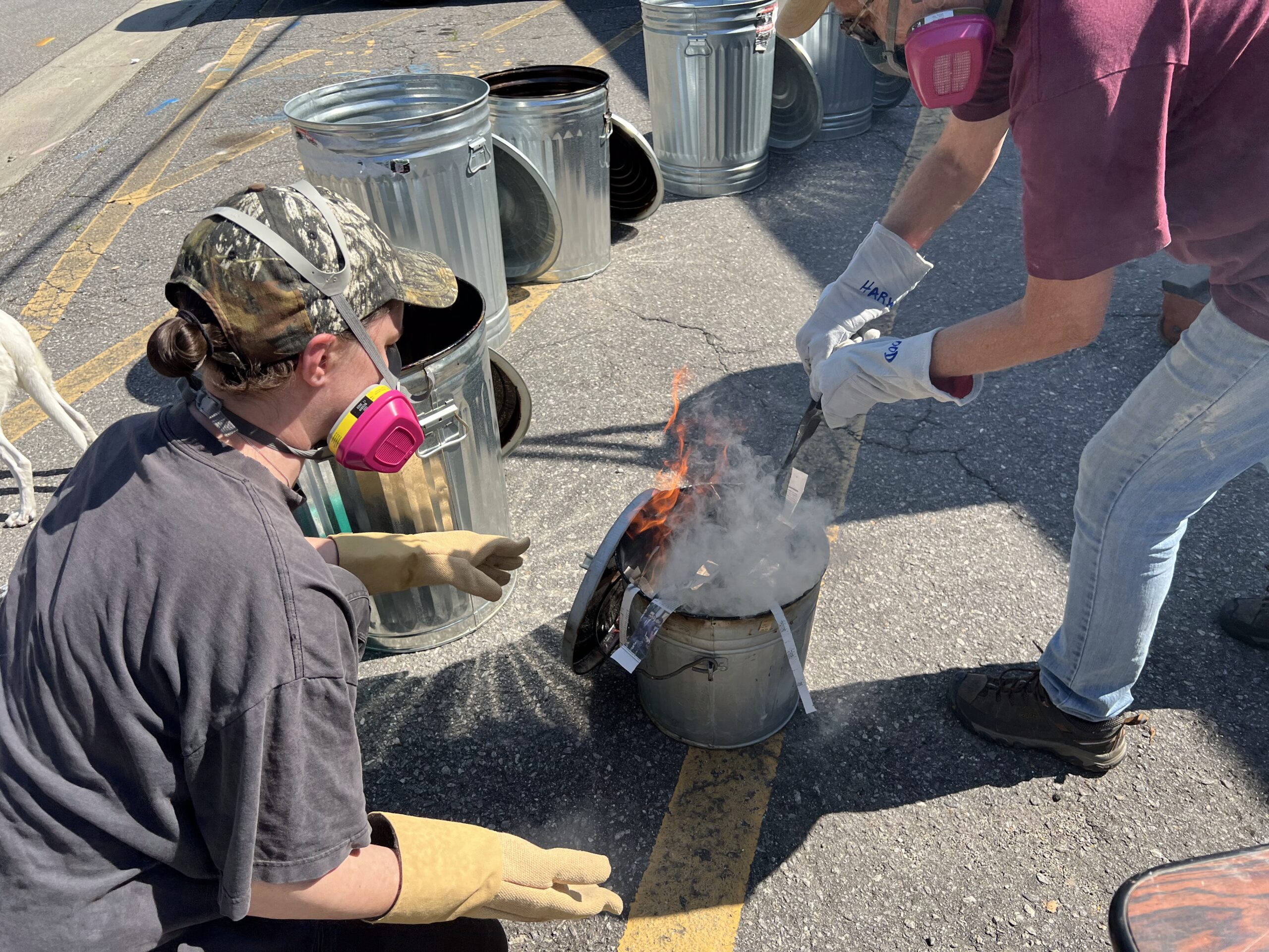Raku Firing Pulling Pots